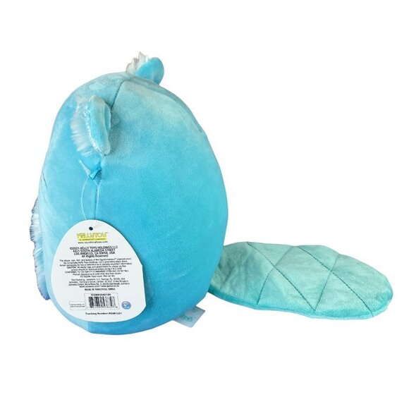 Squishmallows 8" Bara Beaver Soft Blue Fuzzy Belly Plush Kelly‎ Toy Stuffed Kids - Picture 3 of 6